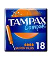 TAMPAX COMPAK COMPRESAS SUPER PLUS PACK 18UN TAMPA