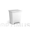 CUBO CON PEDAL MILENIUM 23 L BLANCO 33 X 28 X 39 C