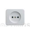 TAPA BASE ENCHUFE 2P BLANCO SERIE 75