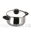 CAZUELA CON TAPA INOX GARINOX 20 CM