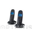 TELEFONO INALAMBRICO C1002 LB+ DUO NEGRO