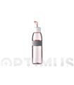 BOTELLA PARA AGUA ELLIPSE ROSA NORDICO 500 ML