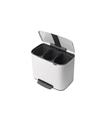 CUBO BO PEDAL BIN BLANCO 3 X 11 L