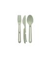 CUBIERTO SET 3U KLIKK VERDE ORGANIC