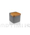 SALERO CERAMICA TAPA BAMBU GRIS RAYAS - 11,5 X 11,