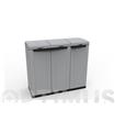 ARMARIO RECICLAJE ECOLINE GRIS 3 PUERTAS 102 X 39