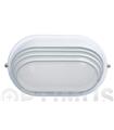 APLIQUE EXTERIOR OVAL BLANCO IP54 E27 MAX. 100W