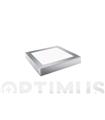 DOWNLIGHT LED SUPERFICIE CUADRADO PLATA LUZ NEUTRA