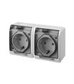 DOBLE BASE TT LATERAL ESTANCO POOL 54 16A 250V