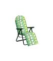 SILLON TUMBONA ACERO RELAX 5 POSICIONES VERDE TOPO