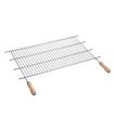 PARRILLA RECORTABLE ZINC MANGO MADERA 80XF40 CM (C