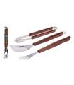 ACCESORIOS BARBACOA INOX - MANGO MADERA 3 PIEZAS