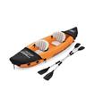 KAYAK DOBLE INFLABLE LITE-RAPID + 2 REMOS E HINCHA