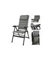 SILLA CAMPING PLEGABLE GRIS 76 X 57 X 118 CM