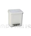 CUBO BAÑO CON PEDAL BLANCO 8 L