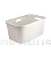 CESTA ROPA NATURAL STYLE 45L BLANCO