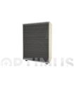 ARMARIO MODULO PERSIANA 2 ESTANTES GRIS 91 X 62,5