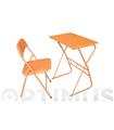 MESA + SILLA (SET ESCOLAR) NARANJA