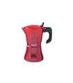 CAFETERA ALUMINIO INDUCCION PETRA ROJA 6 TAZAS