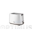 TOSTADOR DOS RANURAS CORTAS MYTOAST II BLANCO 750W