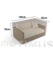 FUNDA SOFA 2 PLAZAS VISON 140 X 85 X H 70