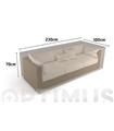 FUNDA SOFA 3 PLAZAS VISON 230 X 100 X H 70