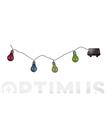 GUIRNALDA LED 10 BOMBILLAS COLORES 4.2 M