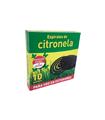 ESPIRAL ANTIMOSQUITOS CON CITRONELA 10 UNIDADES